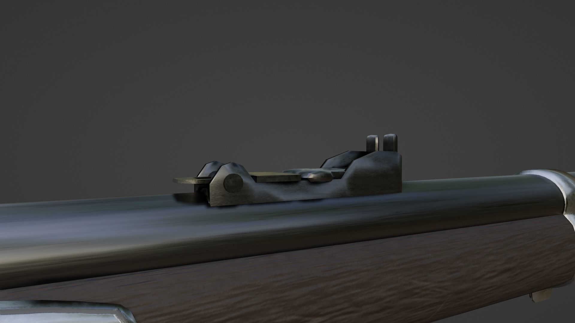 1853 Enfield Target Percussion Musket Low-poly 3D model_12