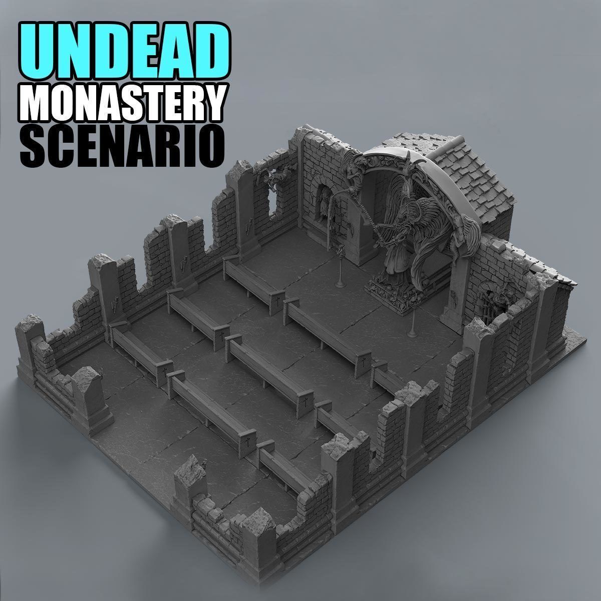 Bundle 02 - Undead Monastery 3D print model_16