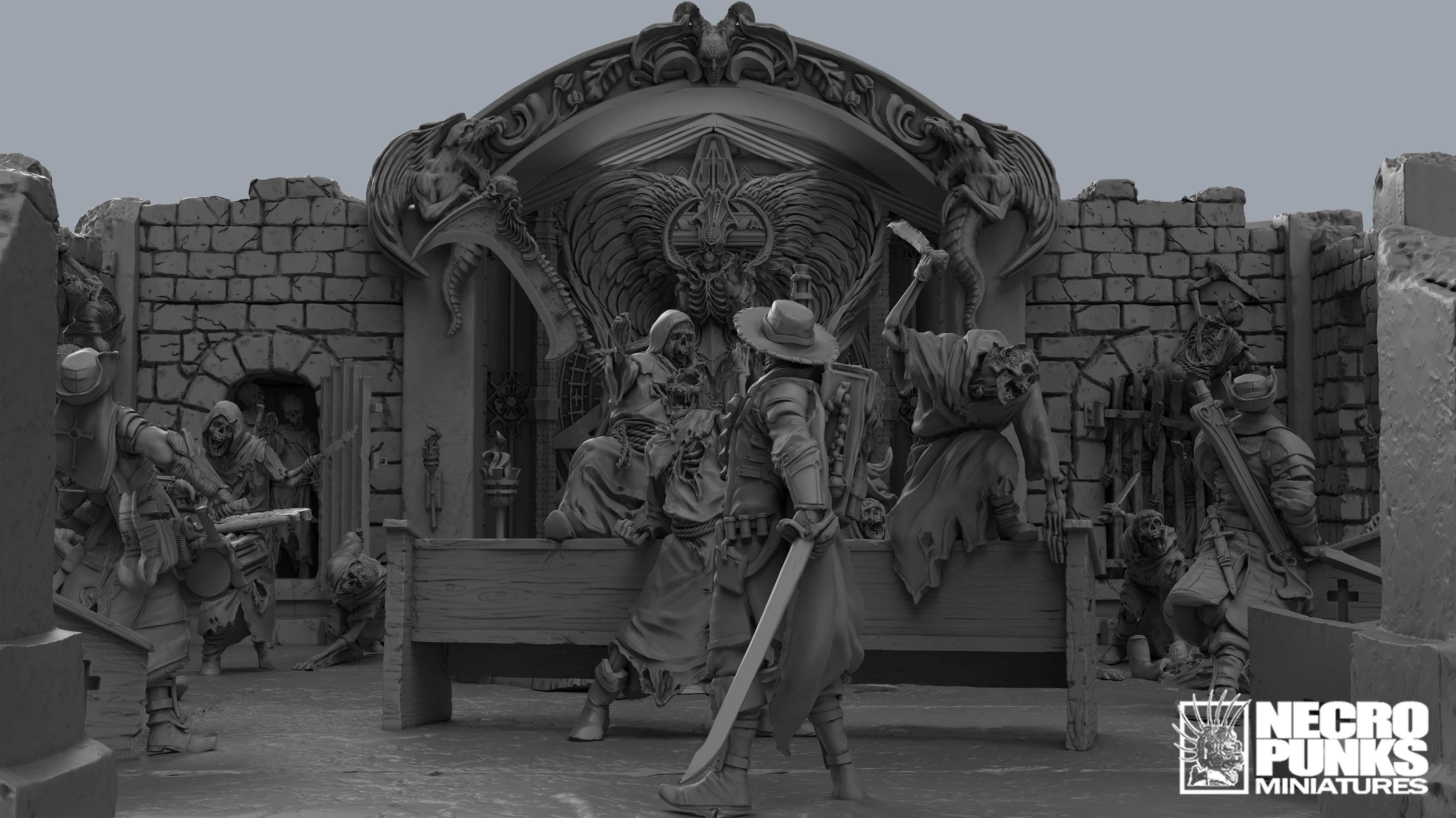 Bundle 02 - Undead Monastery 3D print model_1