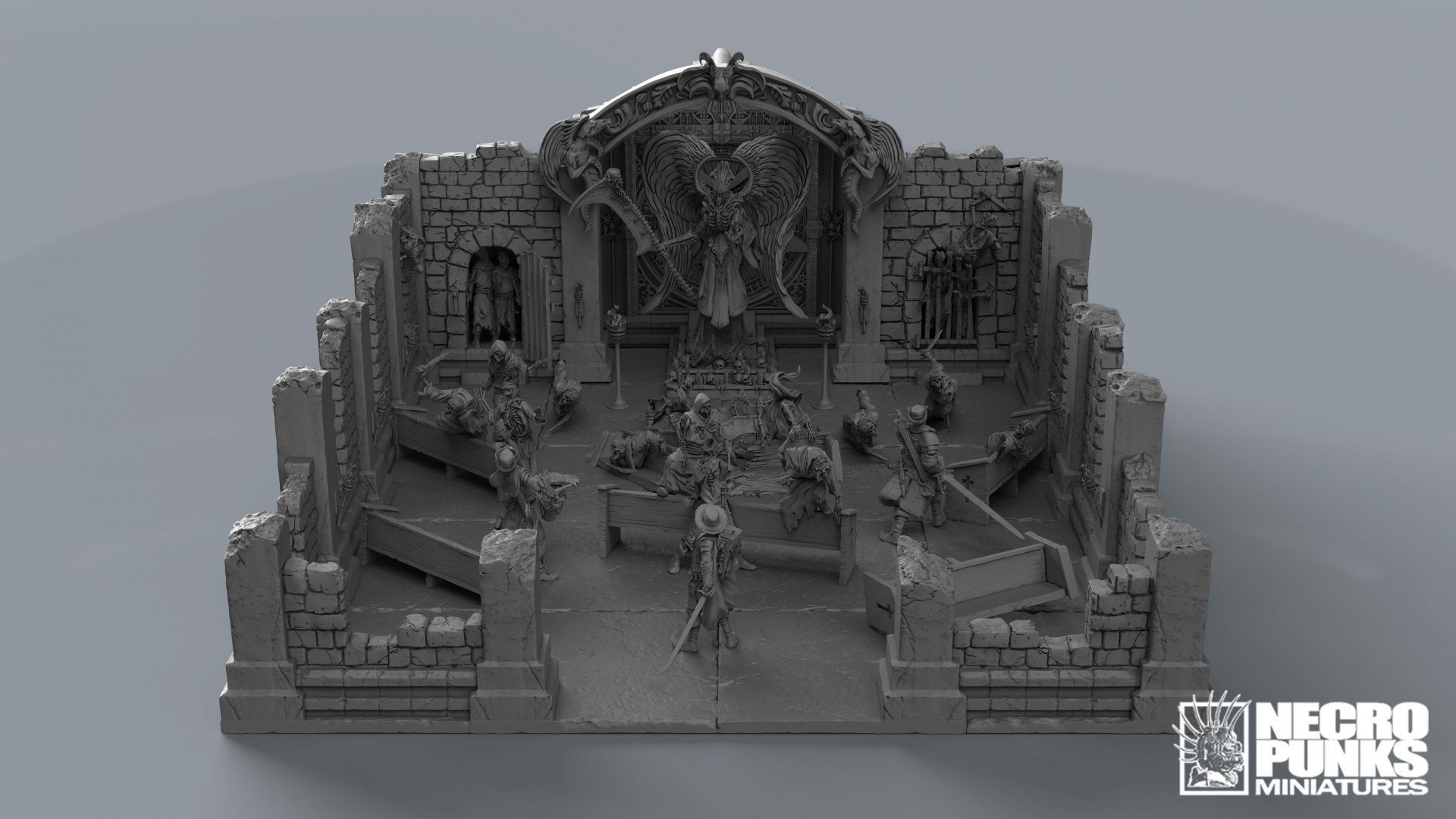 Bundle 02 - Undead Monastery 3D print model_2
