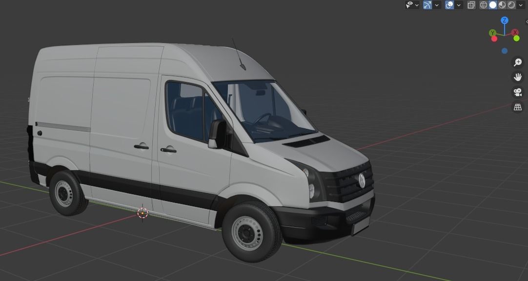 VW Crafter 2011 PanelVan L1H2 3D model_22