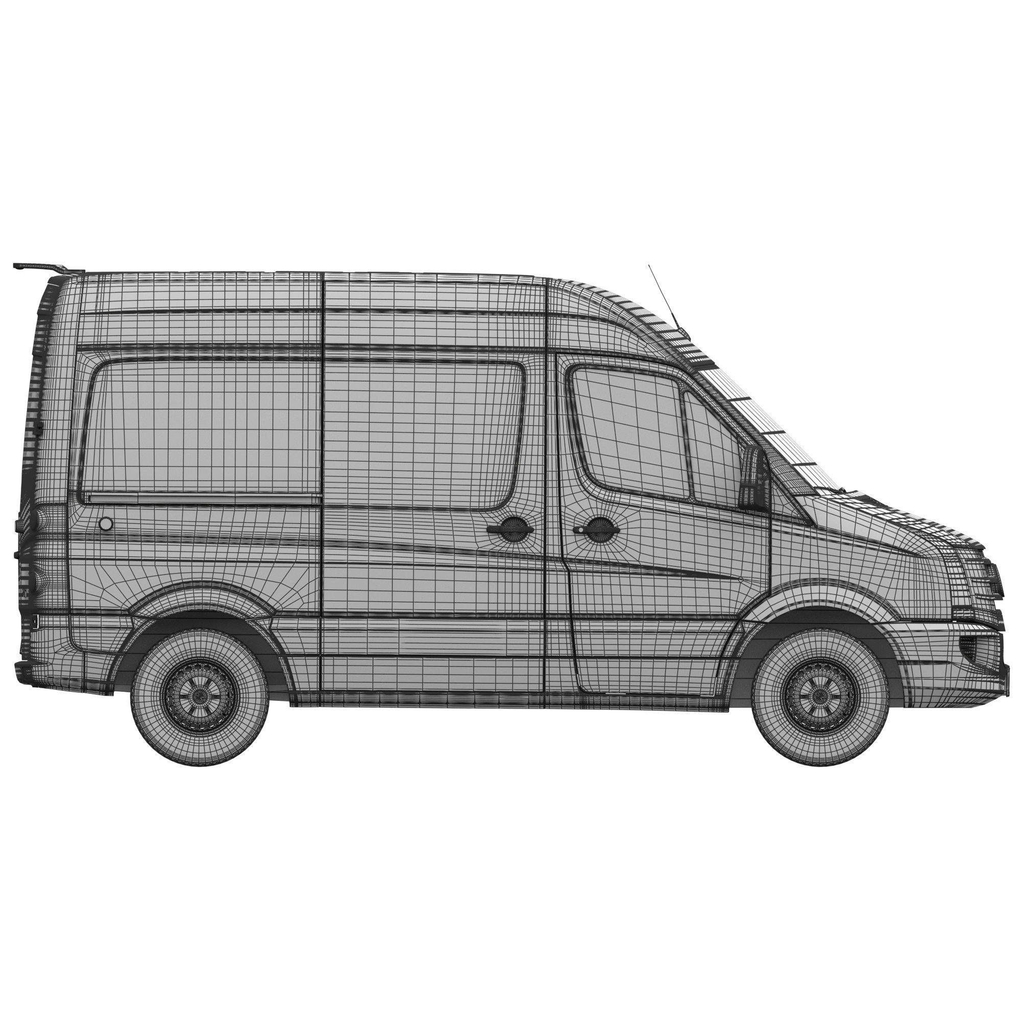 VW Crafter 2011 PanelVan L1H2 3D model_18