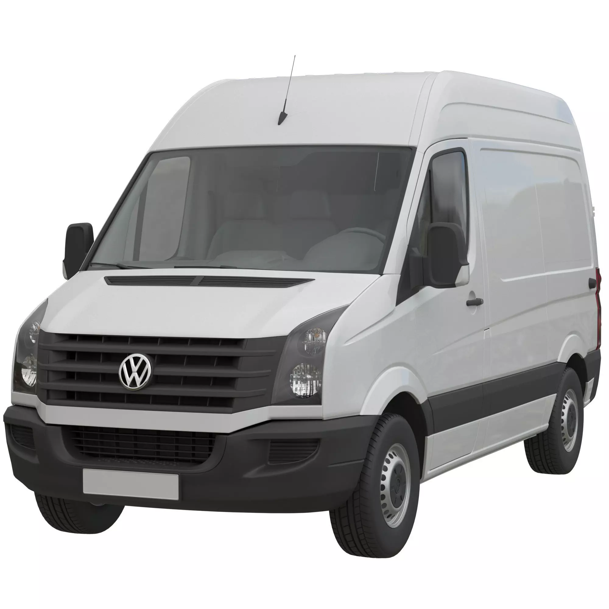 VW Crafter 2011 PanelVan L1H2 3D model_0