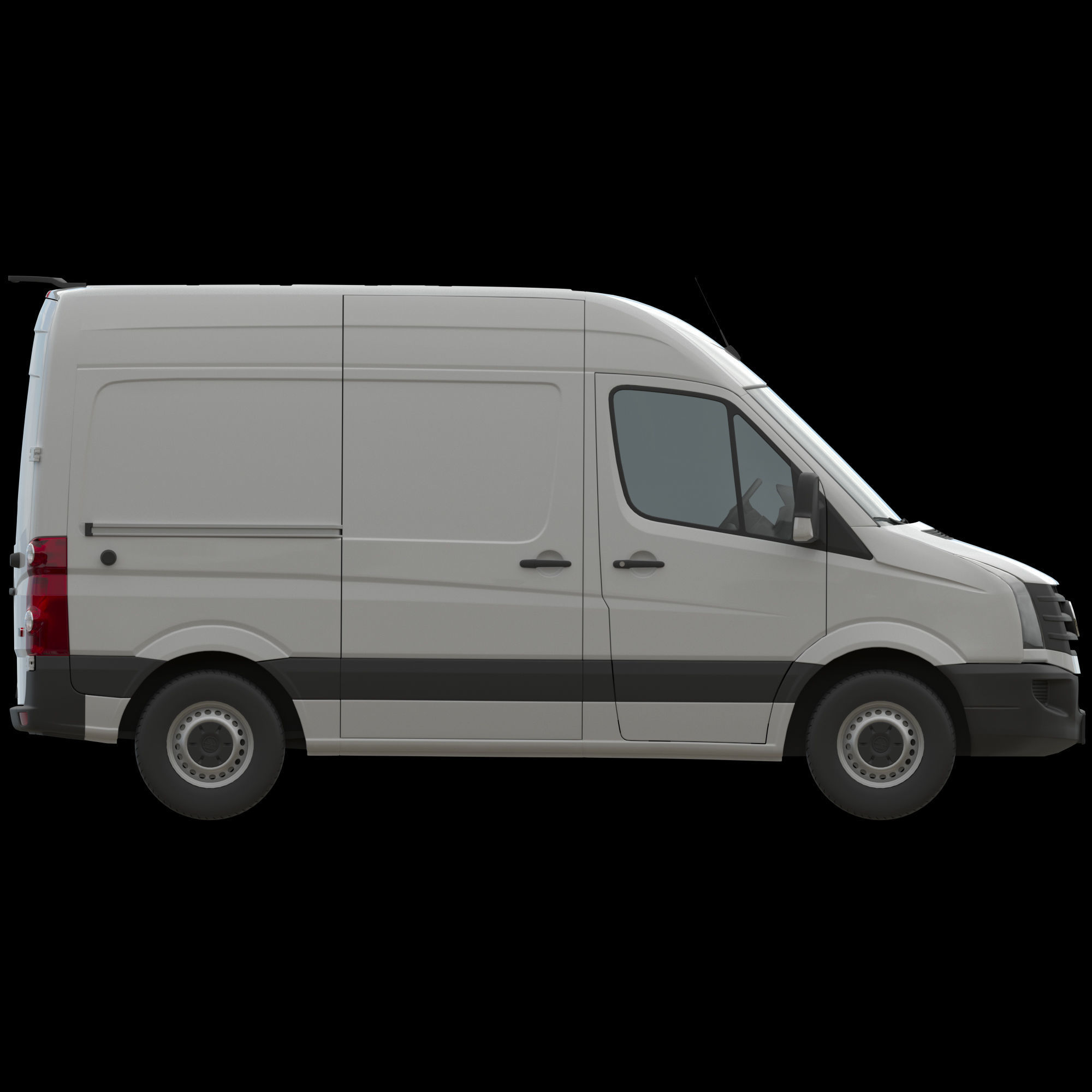VW Crafter 2011 PanelVan L1H2 3D model_9