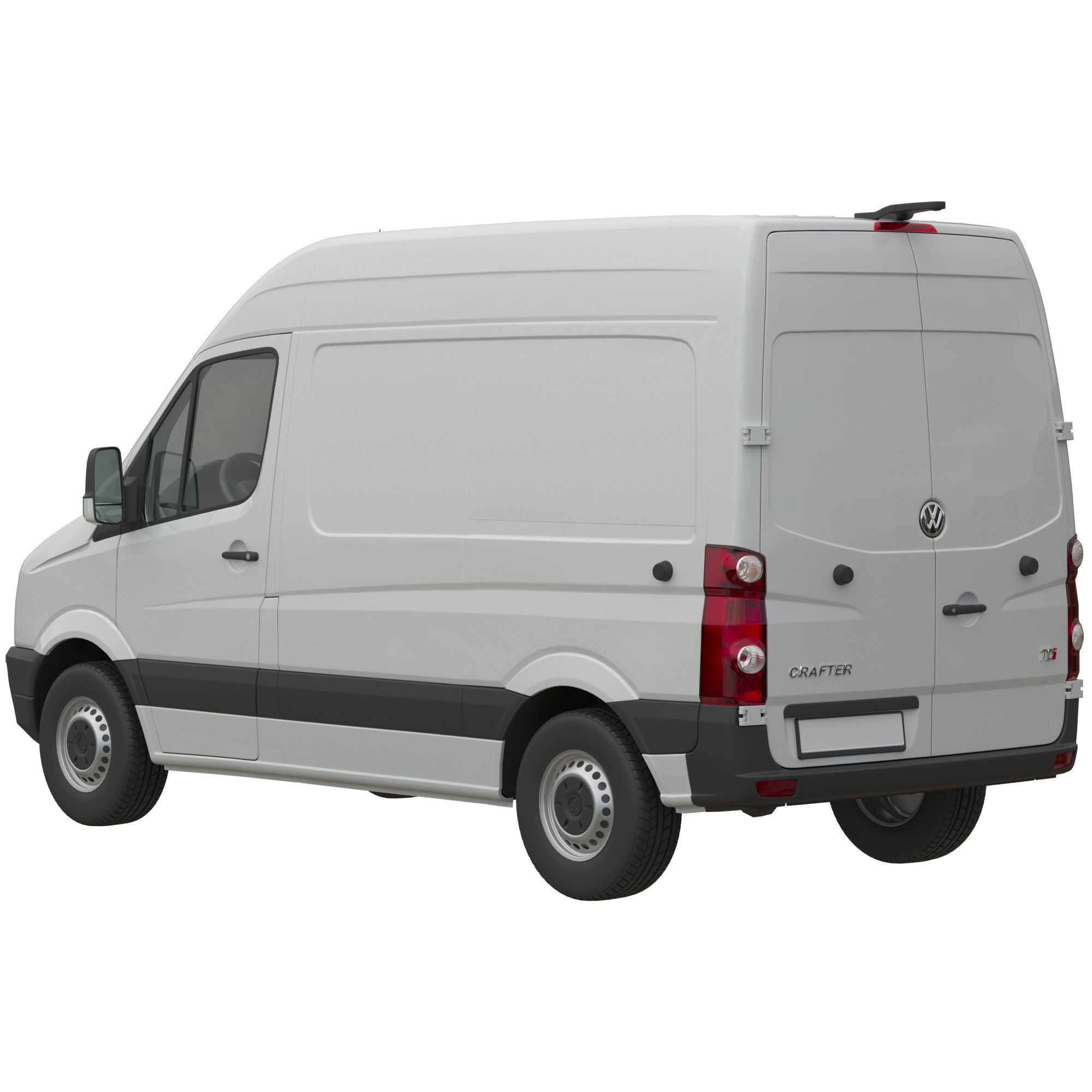 VW Crafter 2011 PanelVan L1H2 3D model_2