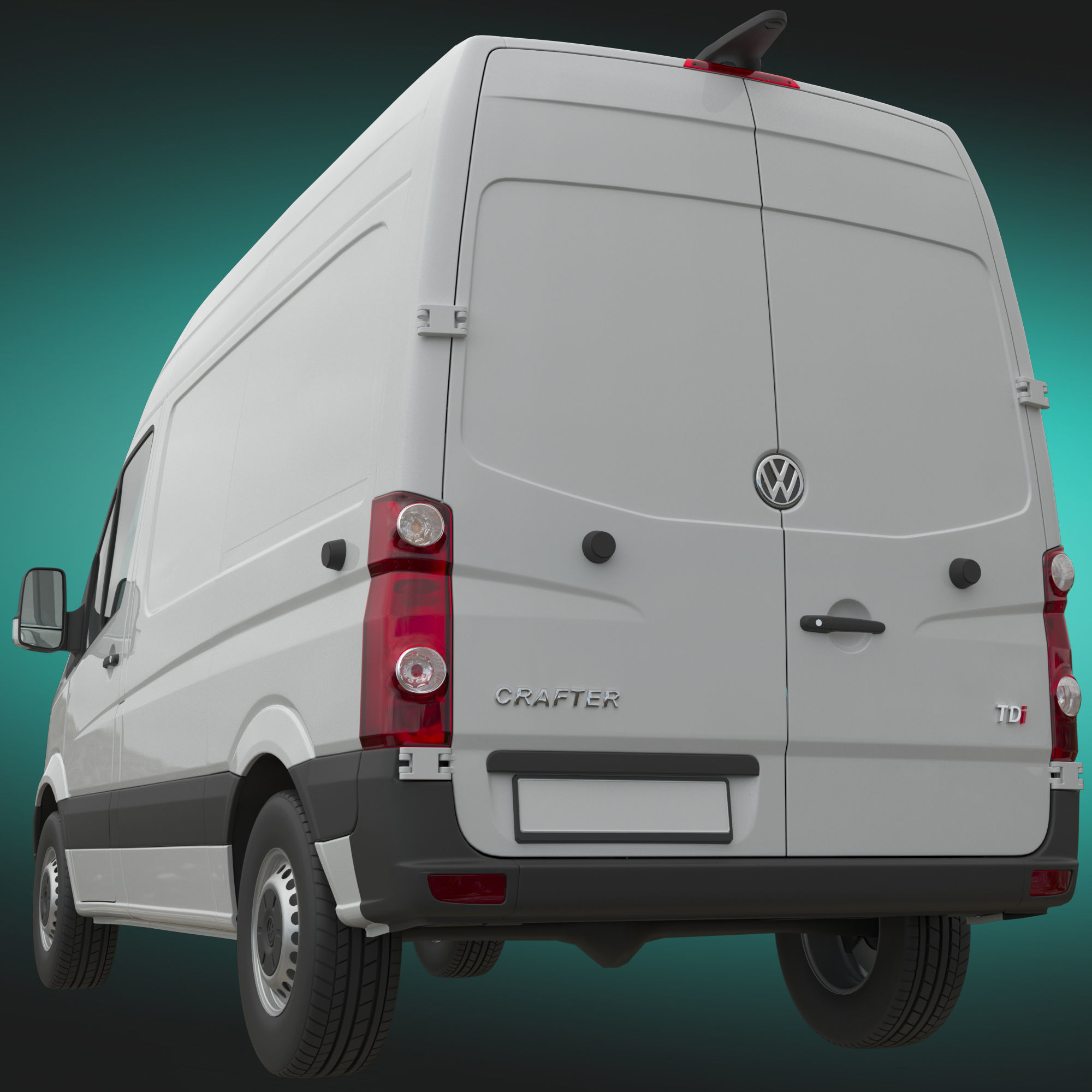 VW Crafter 2011 PanelVan L1H2 3D model_3