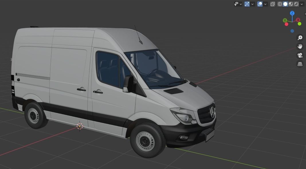 VW Crafter 2011 PanelVan L1H2 3D model_23