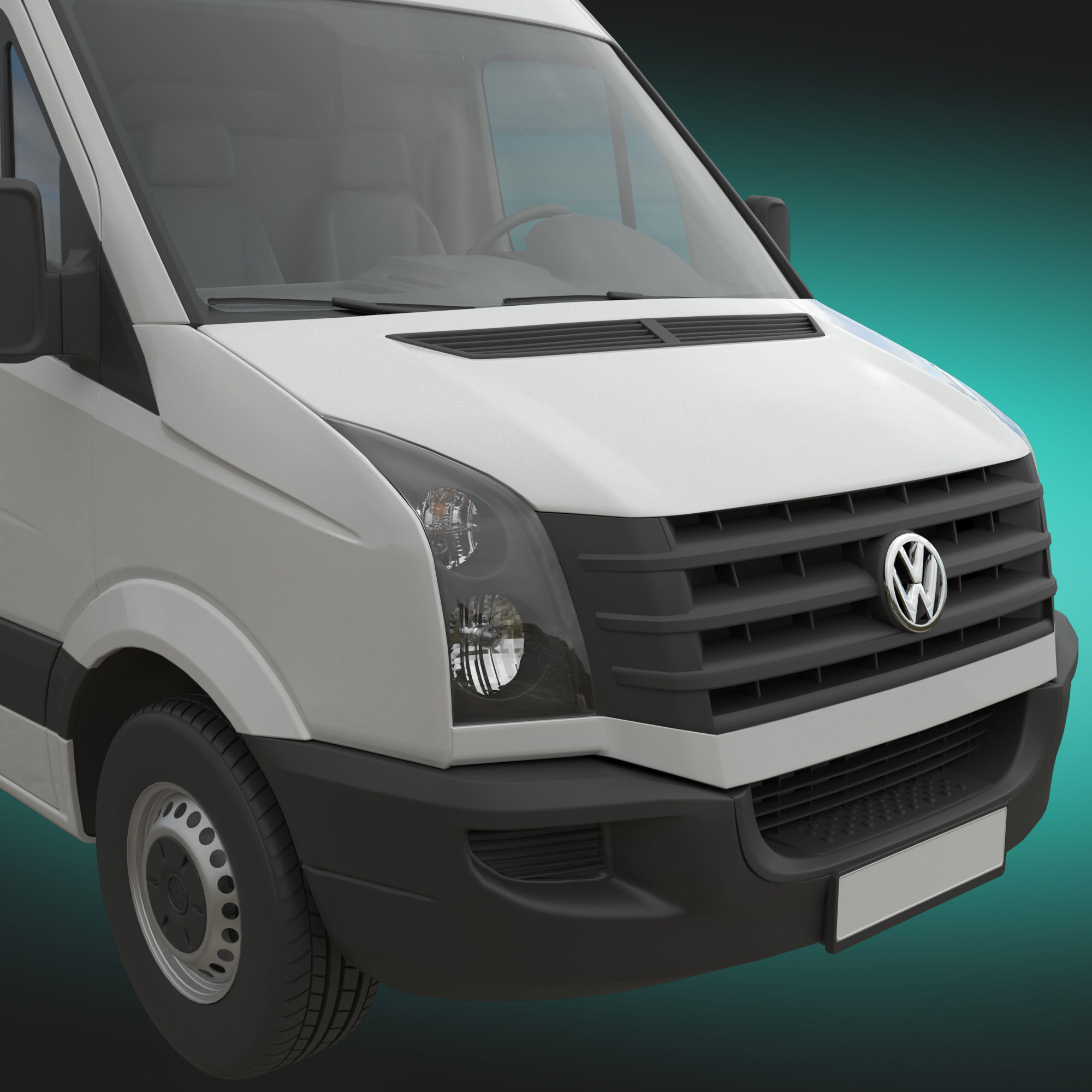 VW Crafter 2011 PanelVan L1H2 3D model_5