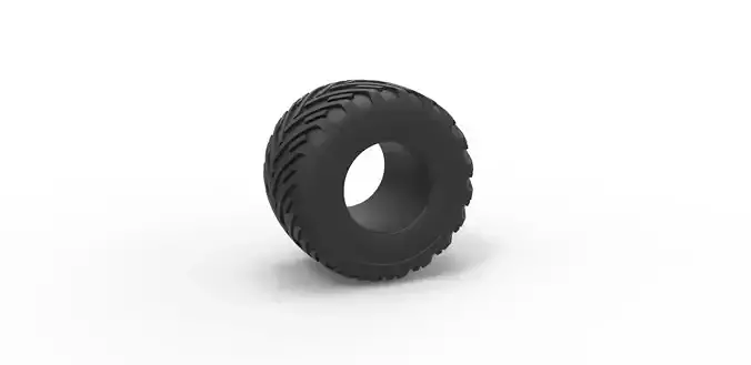 Monster Jam tire 16 Scale 1 to 25