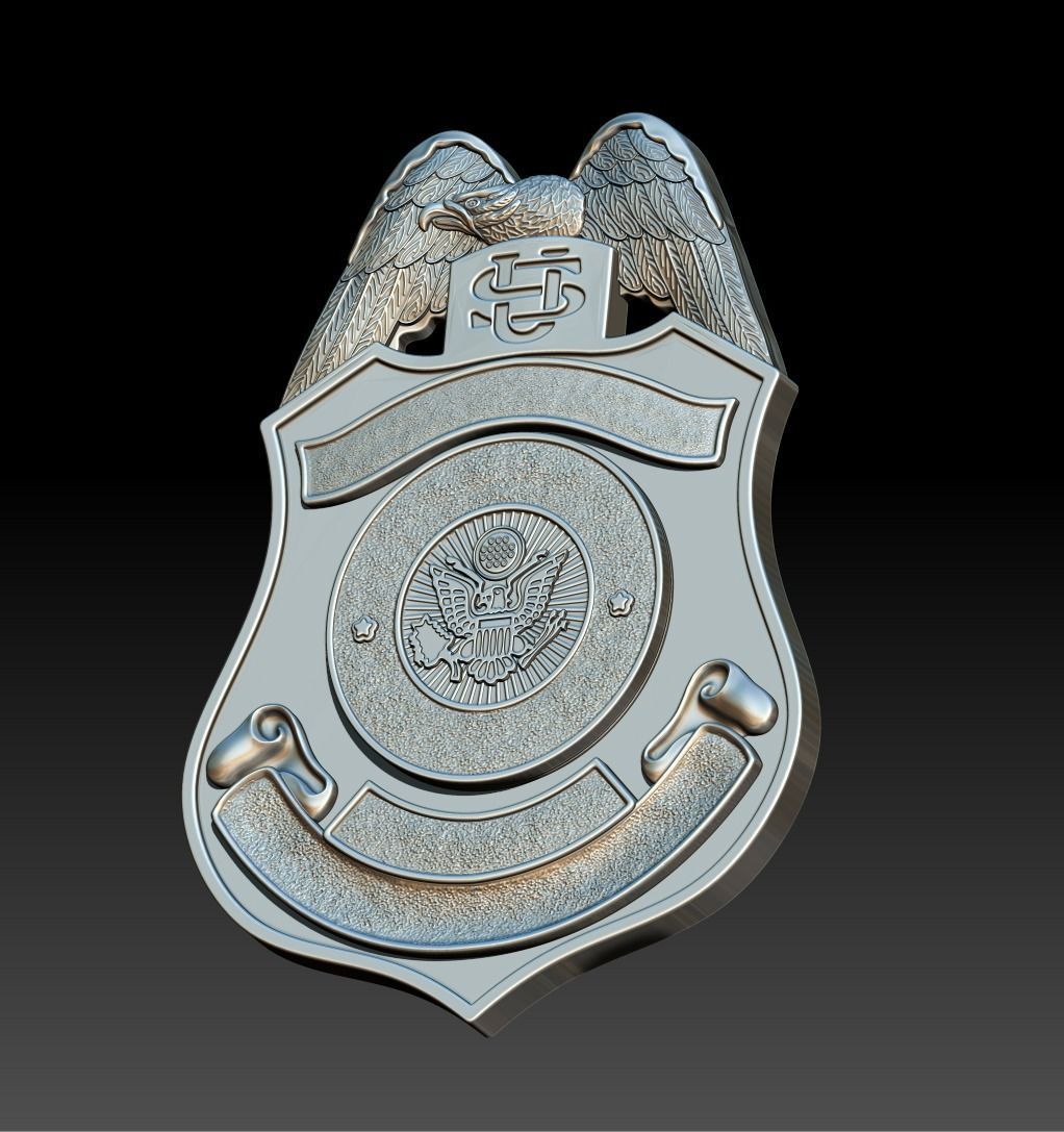 DOS Badge 3D print model_5