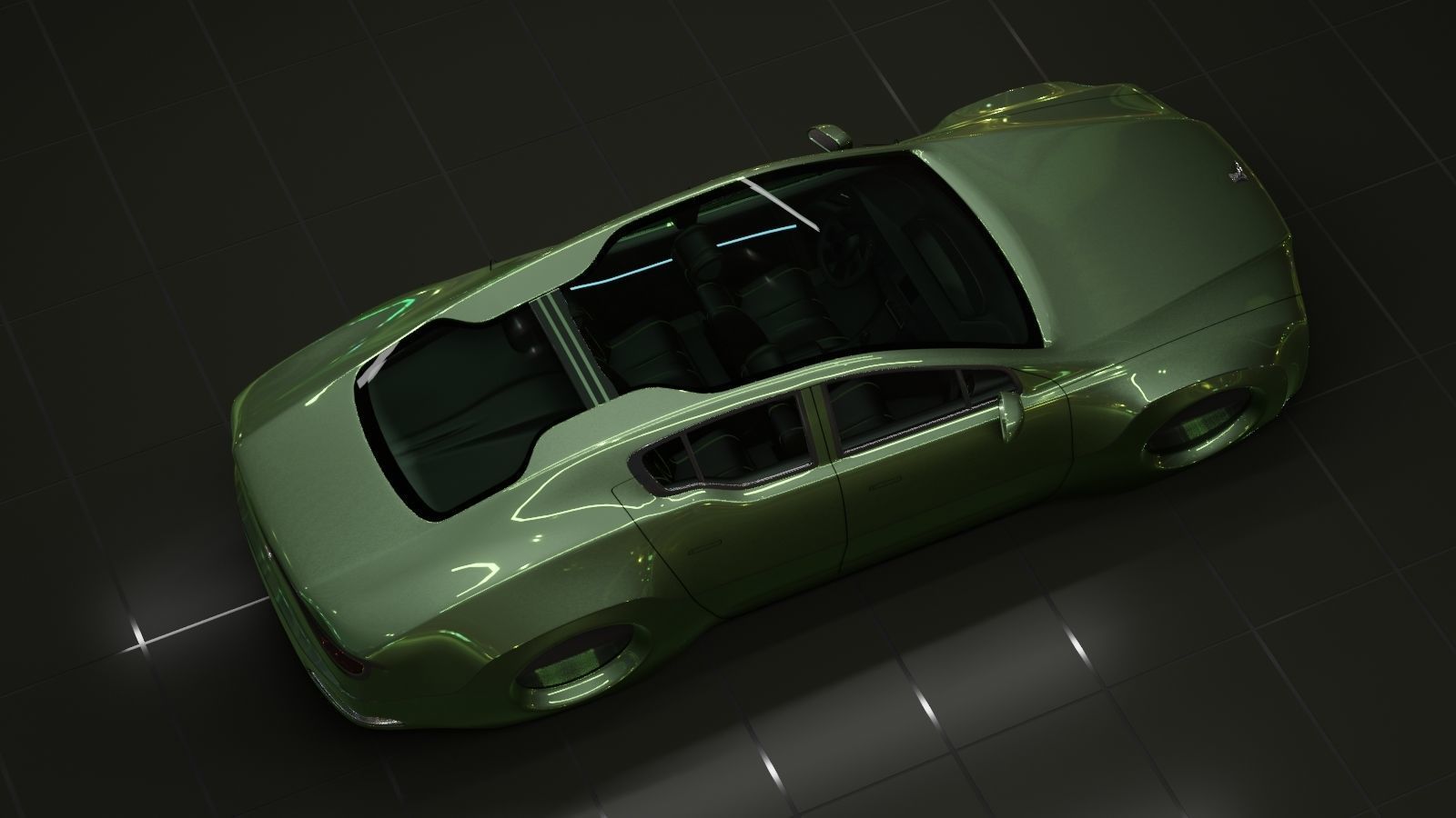 Affekta X-Luxuria BEST FUTURISTIC DESIGN cyberpunk concept car 3D model_5