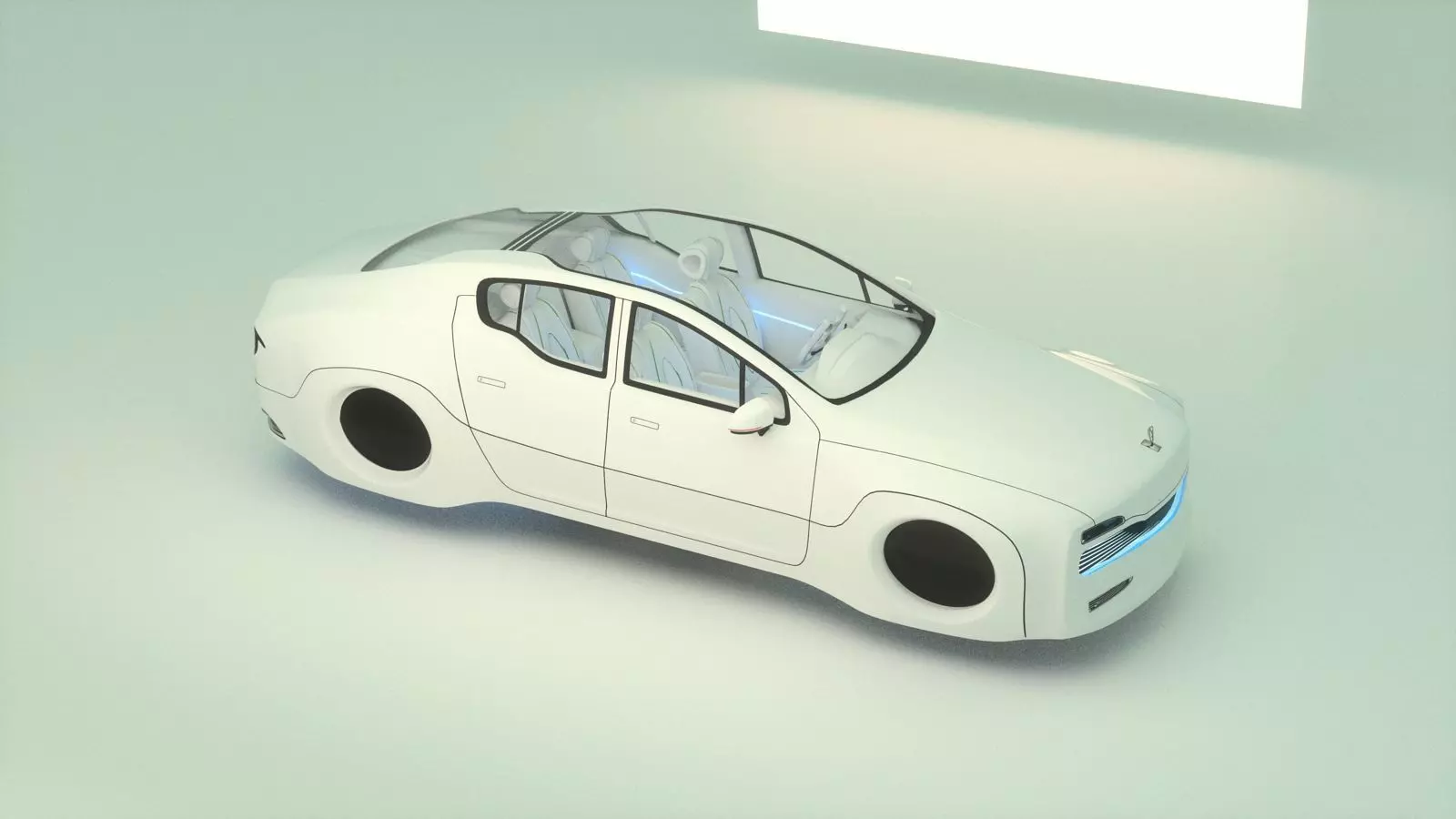 Affekta X-Luxuria BEST FUTURISTIC DESIGN cyberpunk concept car 3D model_0