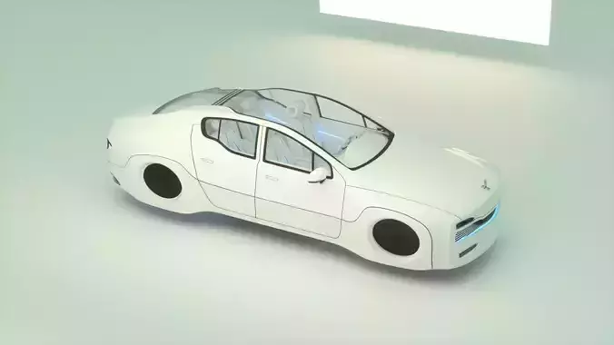 Affekta X-Luxuria BEST FUTURISTIC DESIGN cyberpunk concept car 3D model