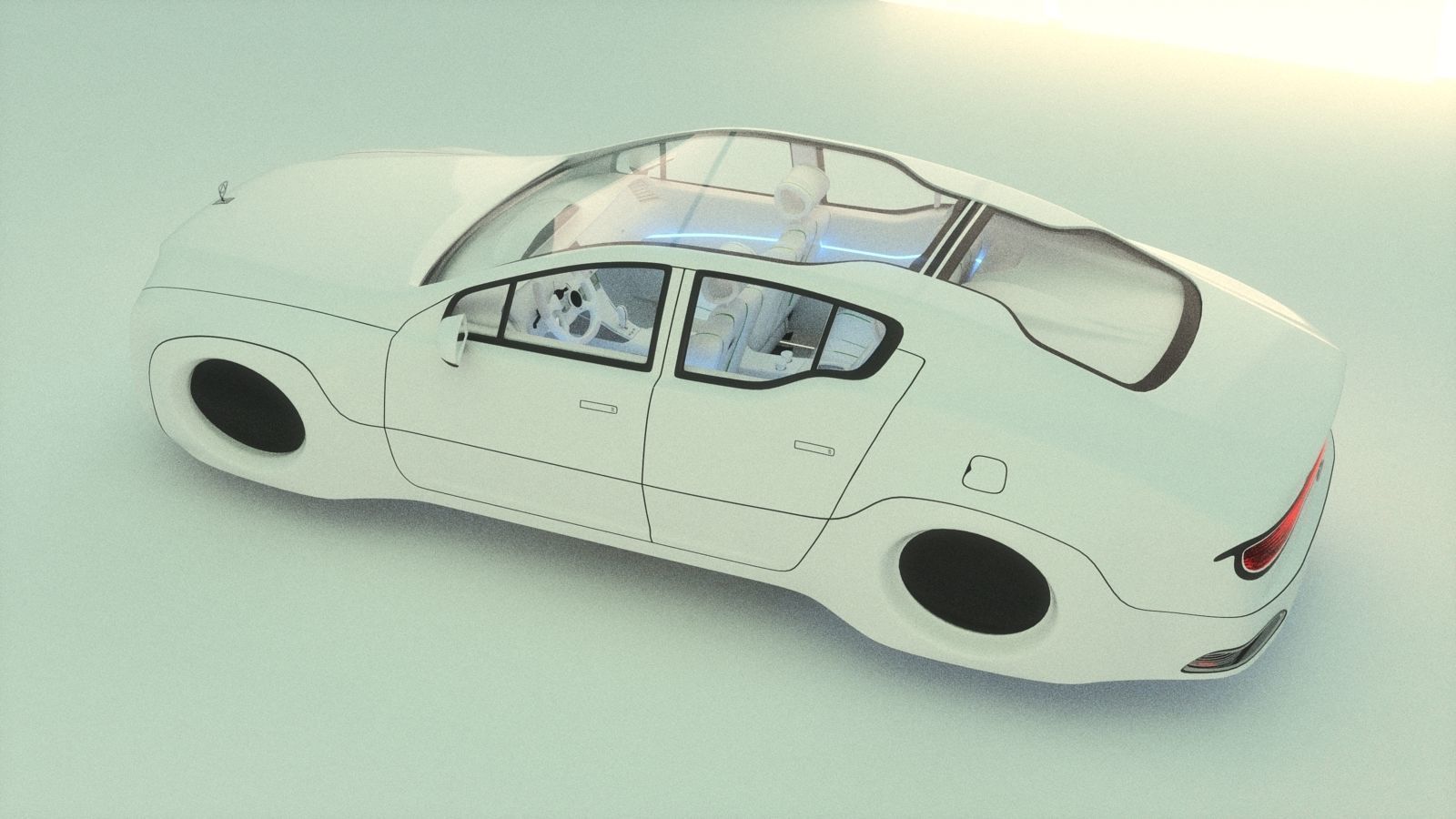 Affekta X-Luxuria BEST FUTURISTIC DESIGN cyberpunk concept car 3D model_3