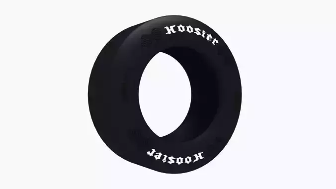 Hoosier DOT Drag Radial 2 tire Low-poly 3D model