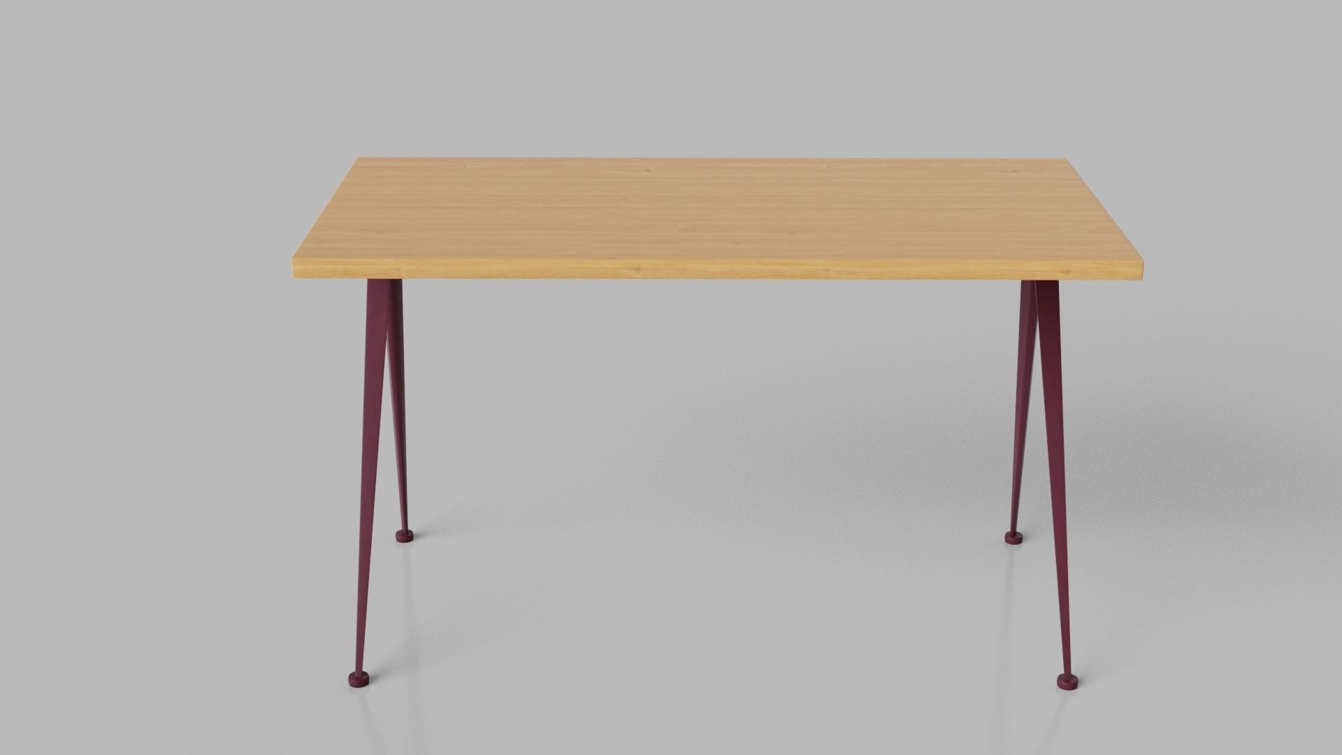 Tables Desk Vitra Compas Direction Low-poly 3D model_2