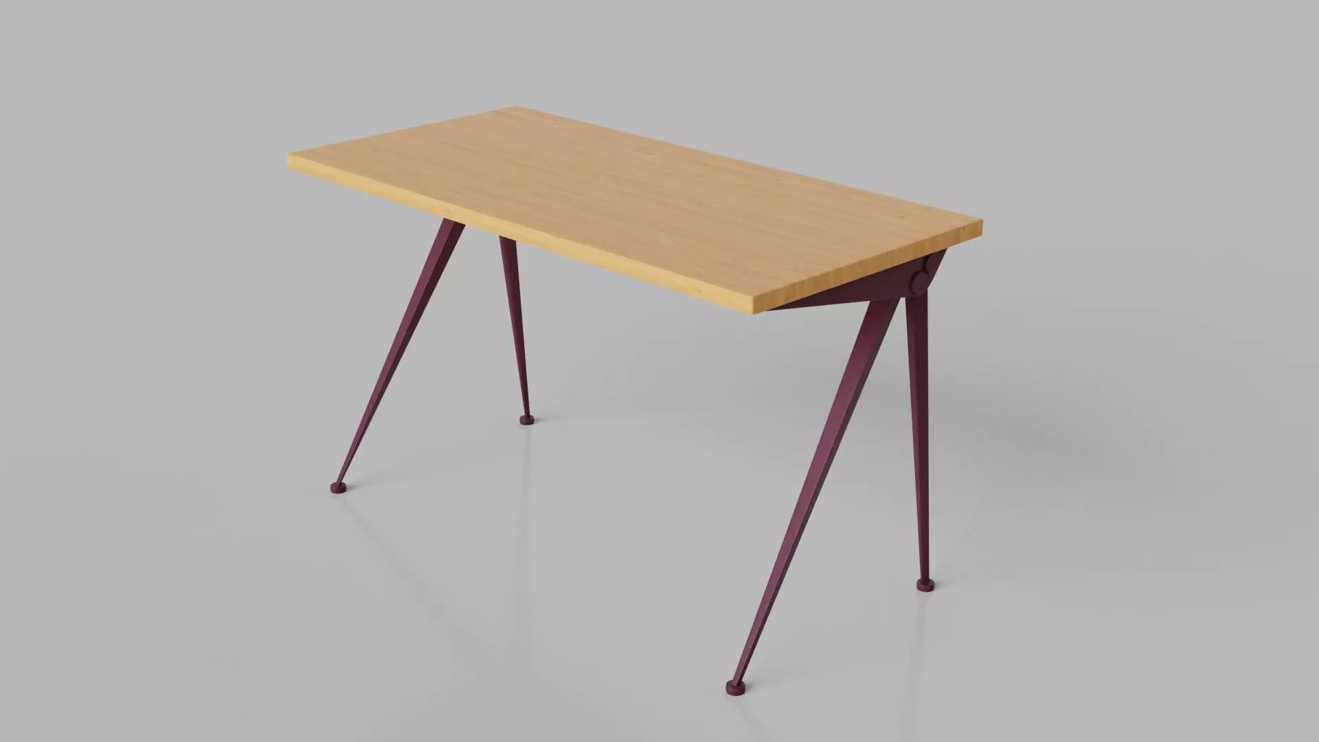 Tables Desk Vitra Compas Direction Low-poly 3D model_0