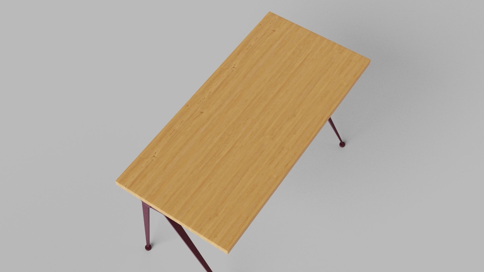 Tables Desk Vitra Compas Direction Low-poly 3D model_8