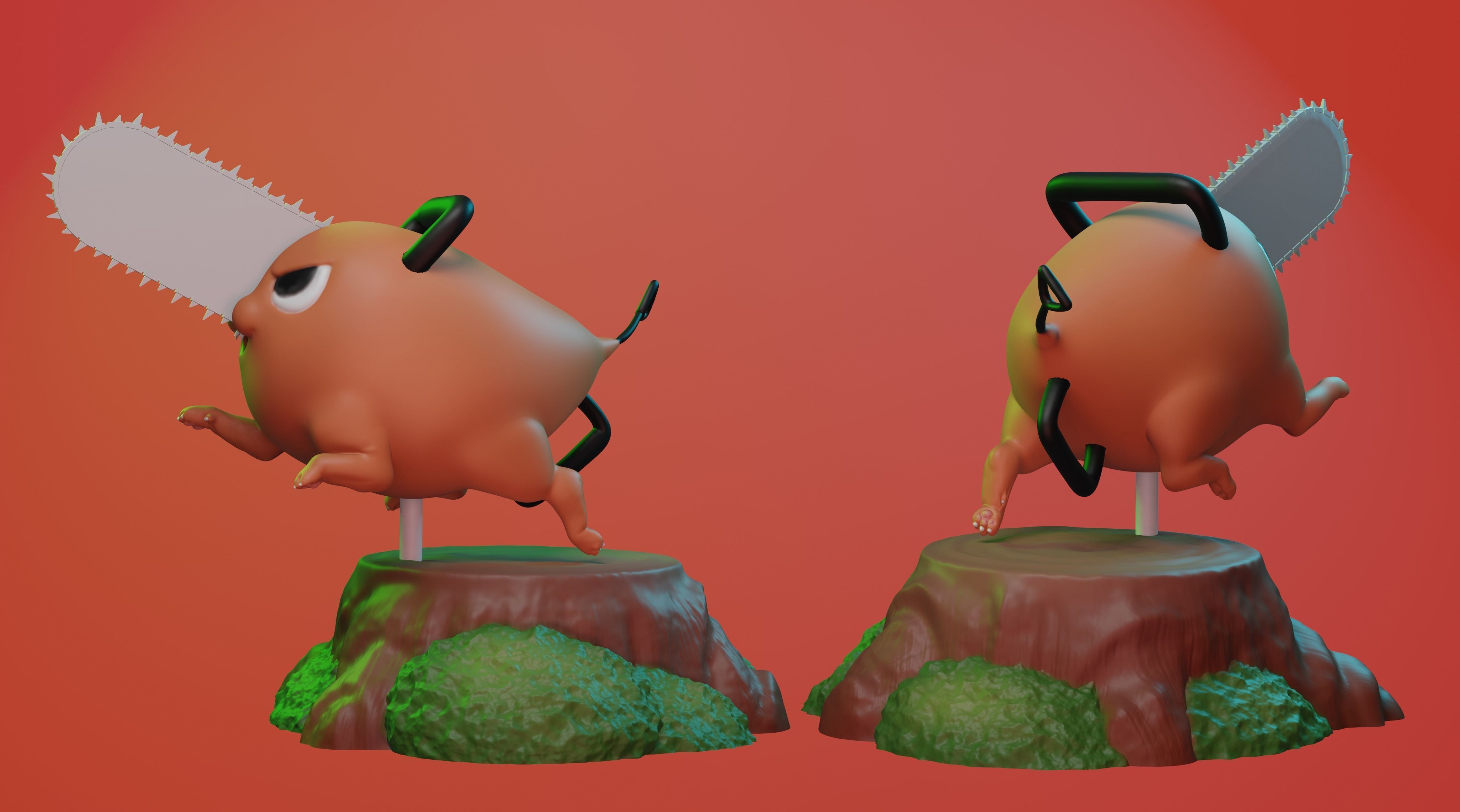 Pochita - Chainsaw man 3D print model_2