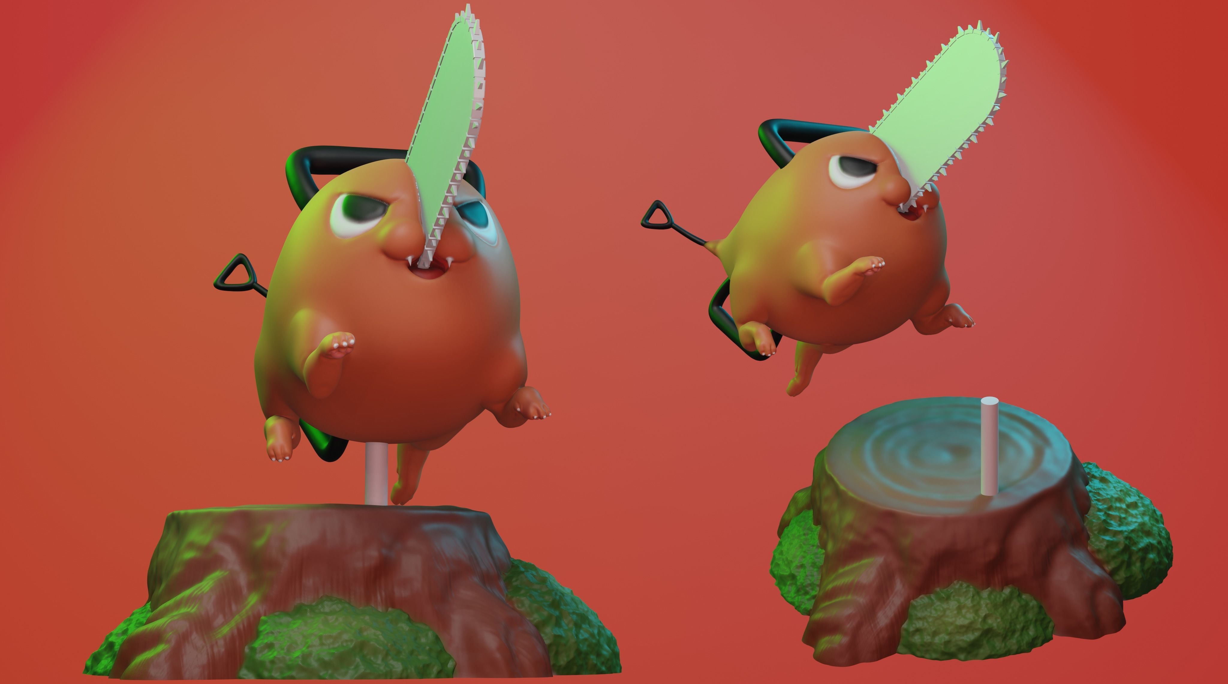 Pochita - Chainsaw man 3D print model_1