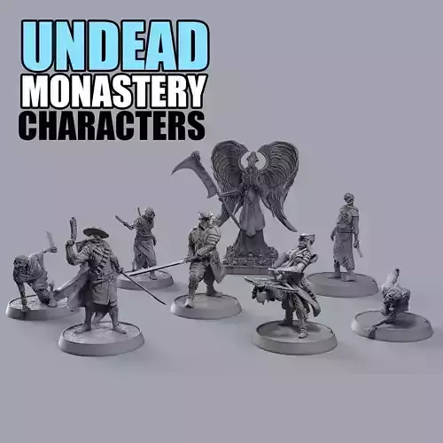 Undead Monastery - Characters 3D print model