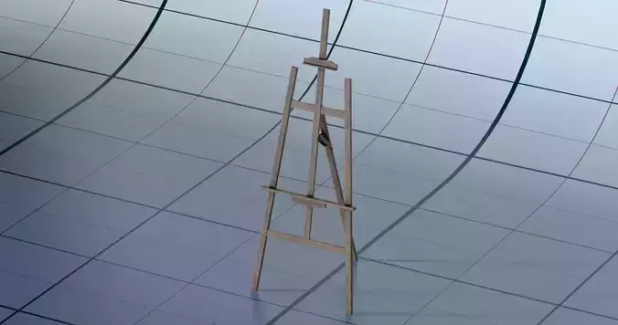 Easel PBR wooden