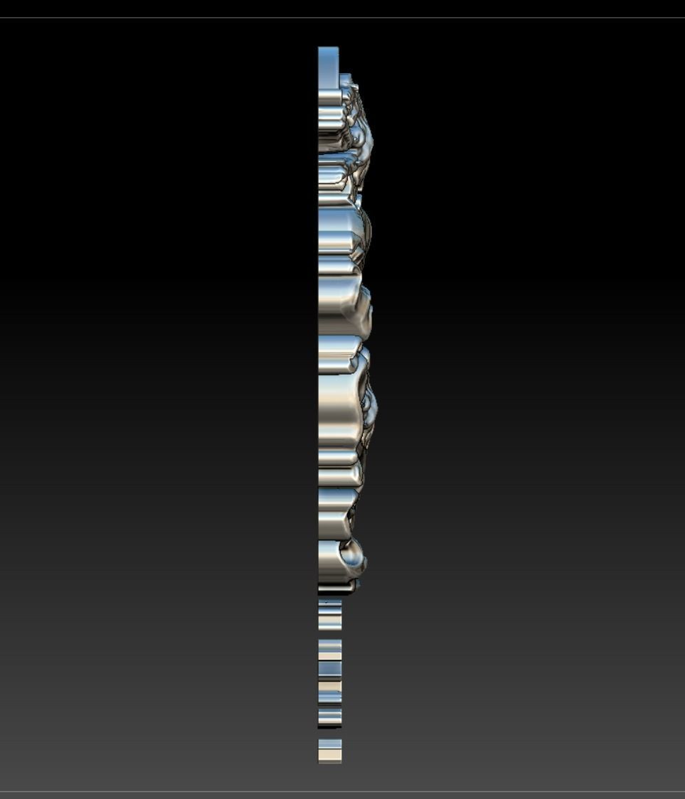 coat of arms lion 3D print model_7