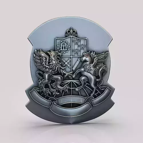 coat of arms pegasus 3D print model