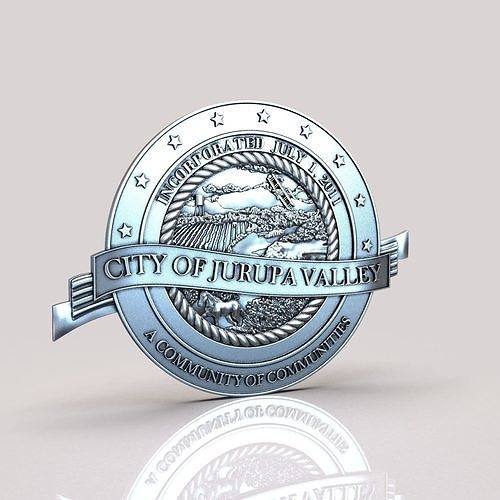Jurupa City Seal 3D print model