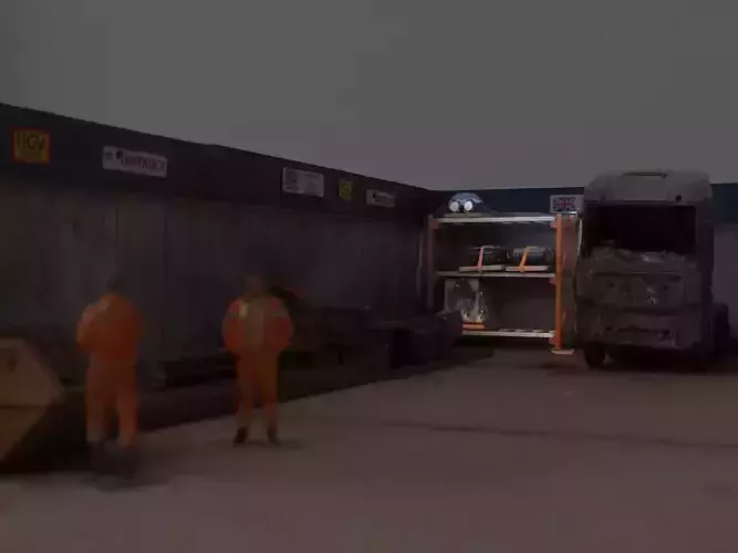 pallet systems support Scale h0 1-87 3D print model