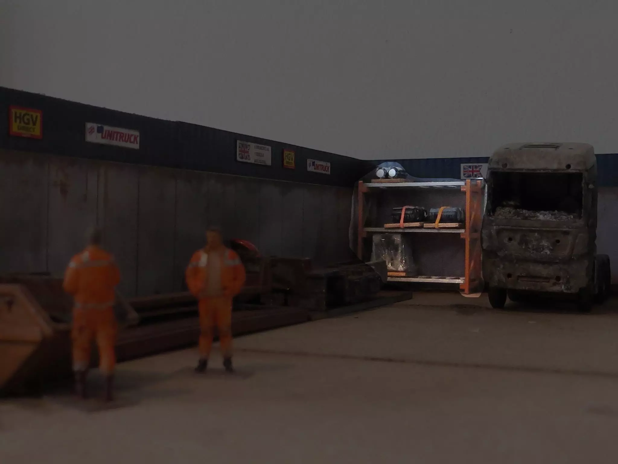 pallet systems support Scale h0 1-87 3D print model_0