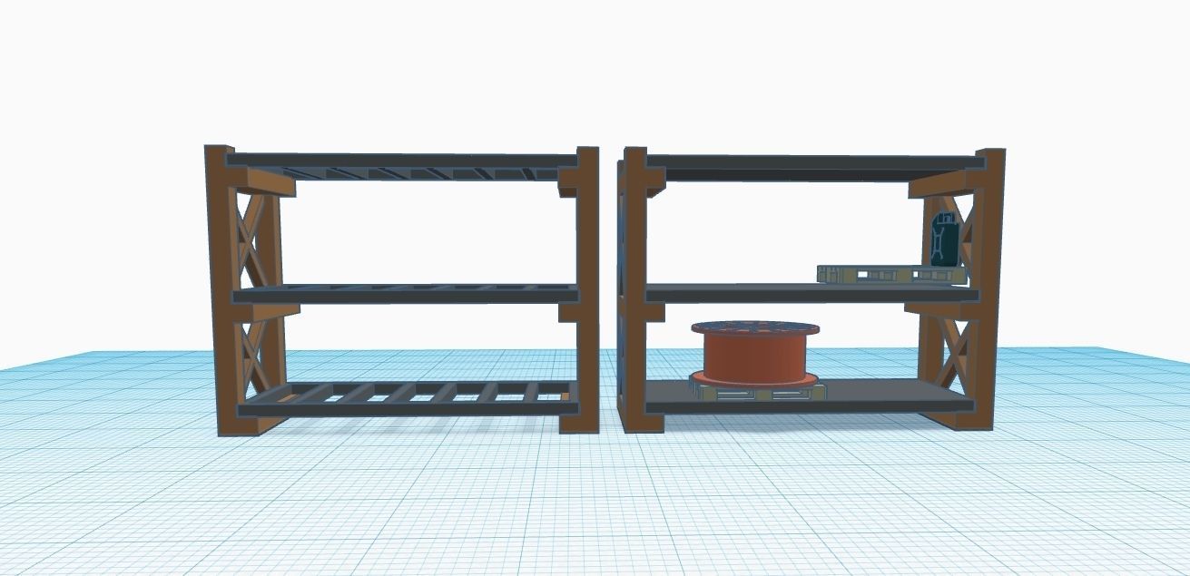 pallet systems support Scale h0 1-87 3D print model_2