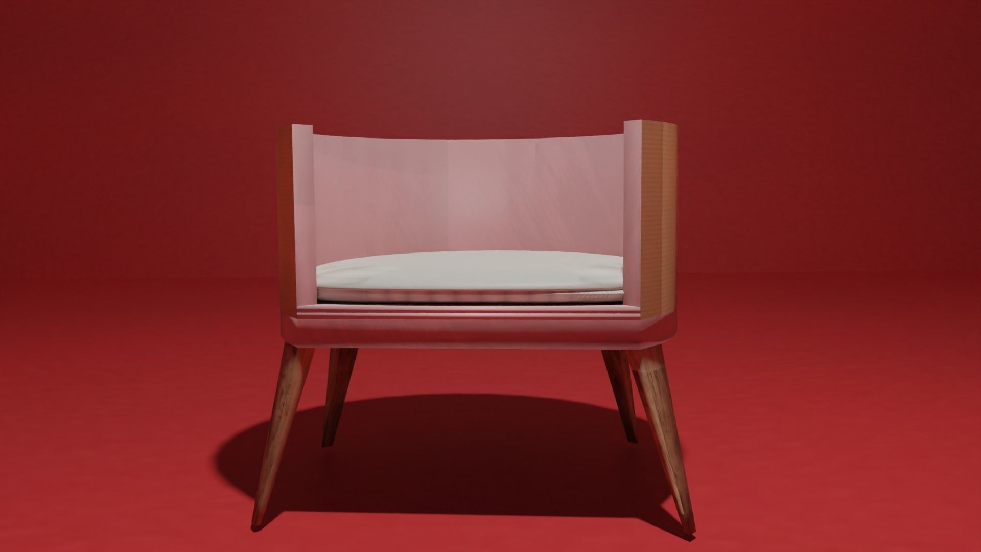 Stylish Modern Single person sofa with background 3D model_5