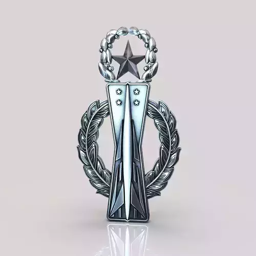 Missile Badge 3D print model