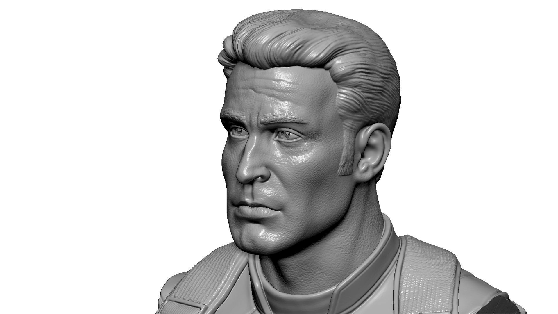 Captain America Steve Rogers STL for 3Dprint 3D print model_19