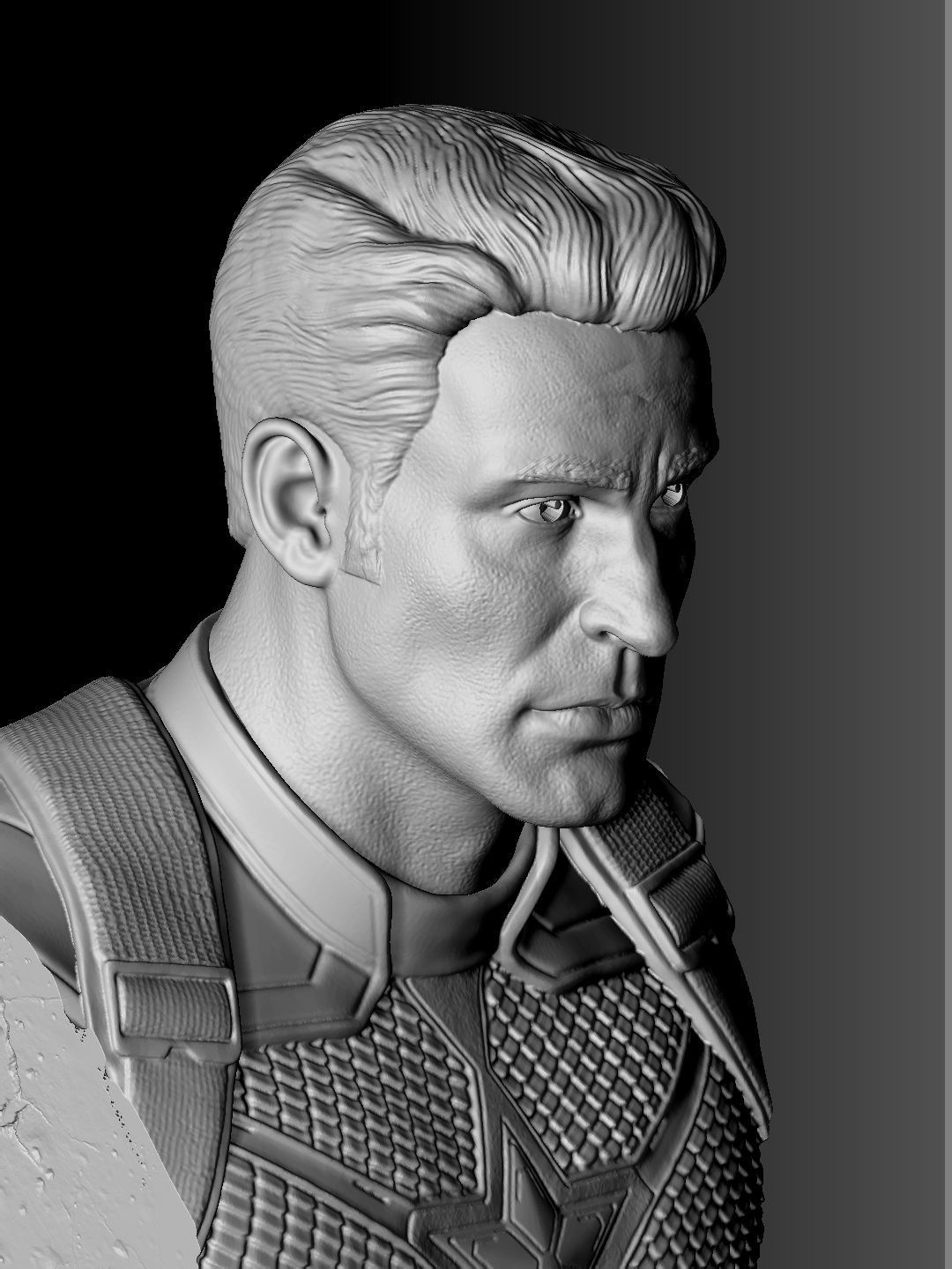 Captain America Steve Rogers STL for 3Dprint 3D print model_3