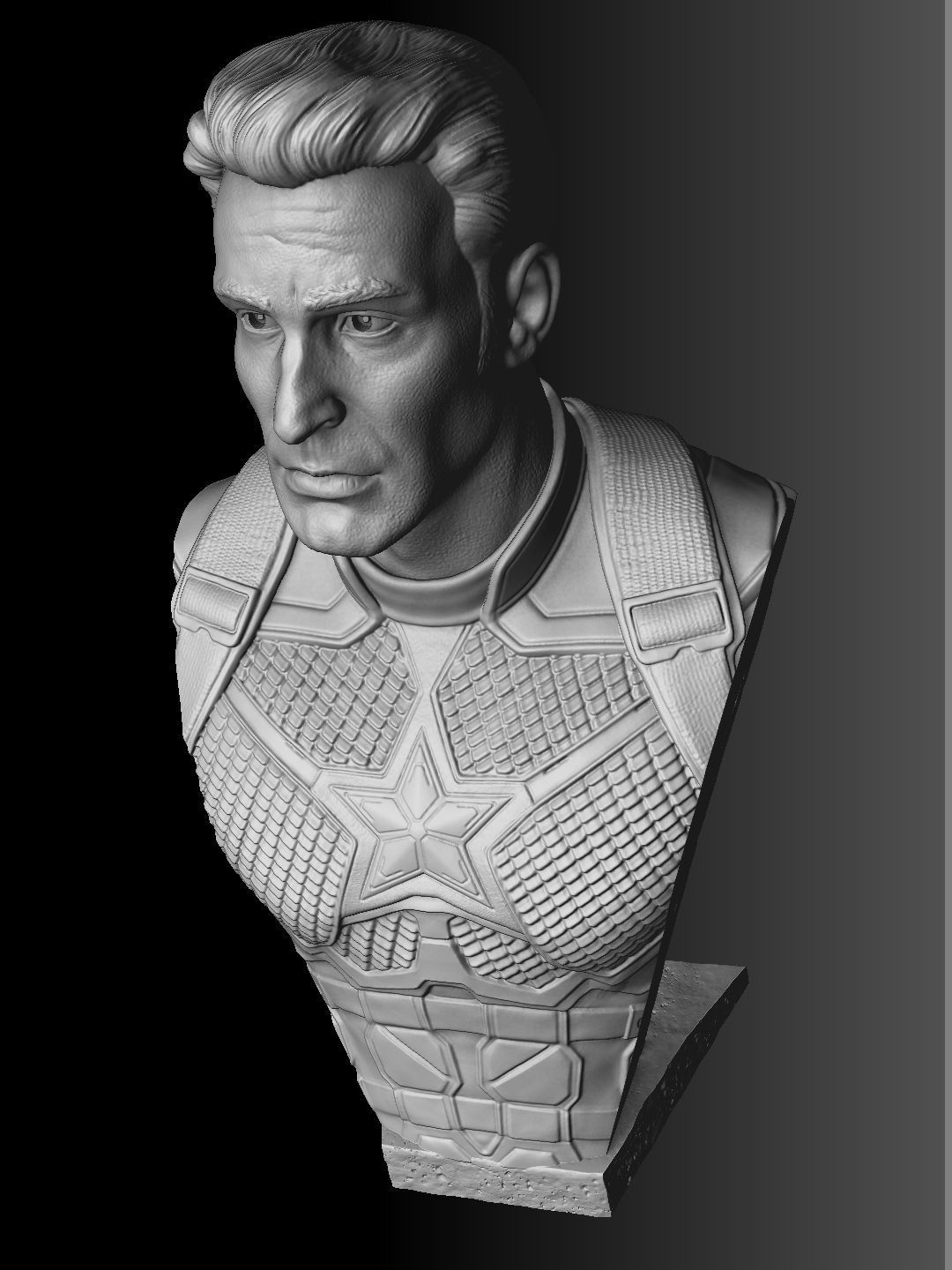 Captain America Steve Rogers STL for 3Dprint 3D print model_5