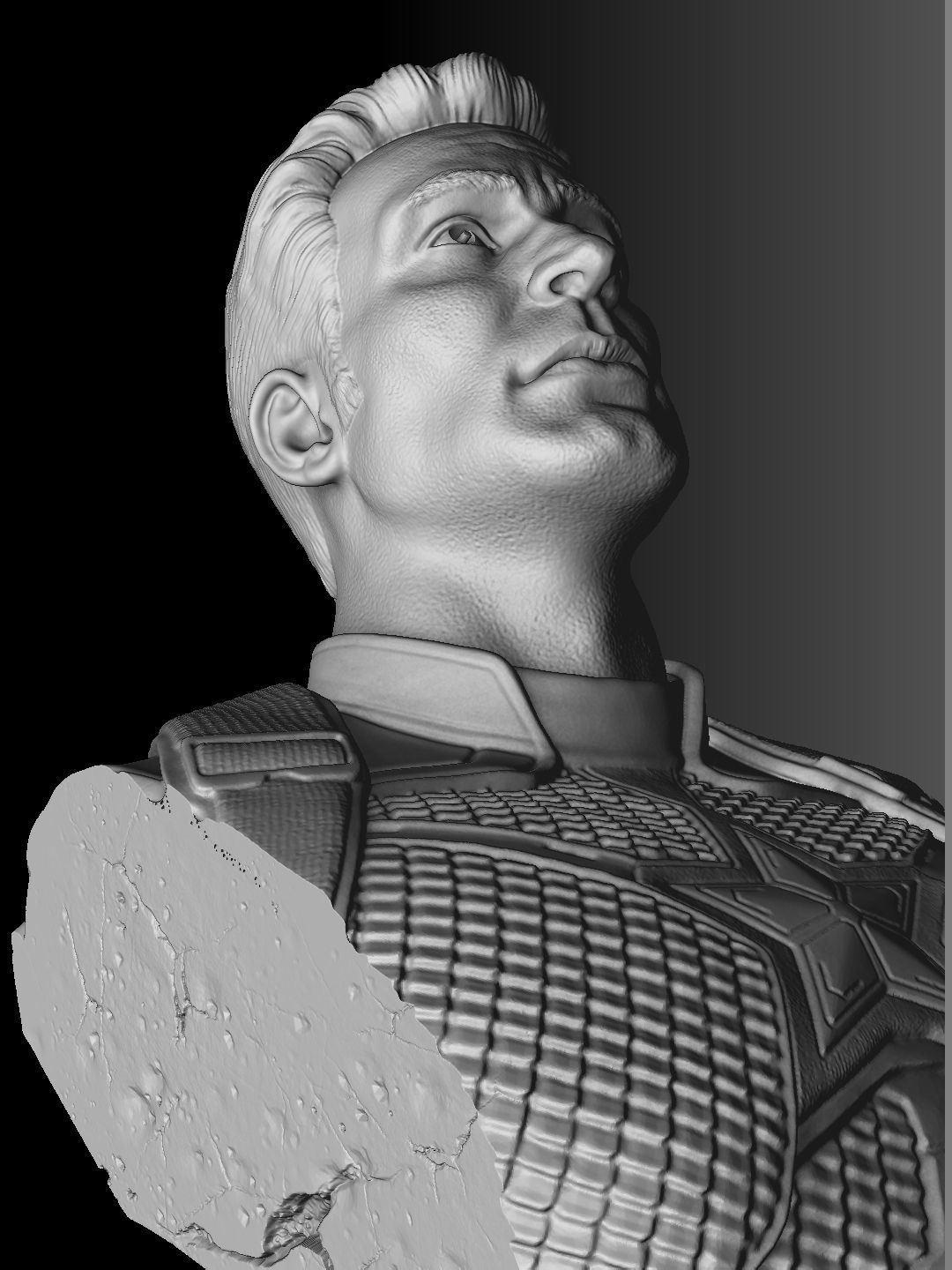 Captain America Steve Rogers STL for 3Dprint 3D print model_7