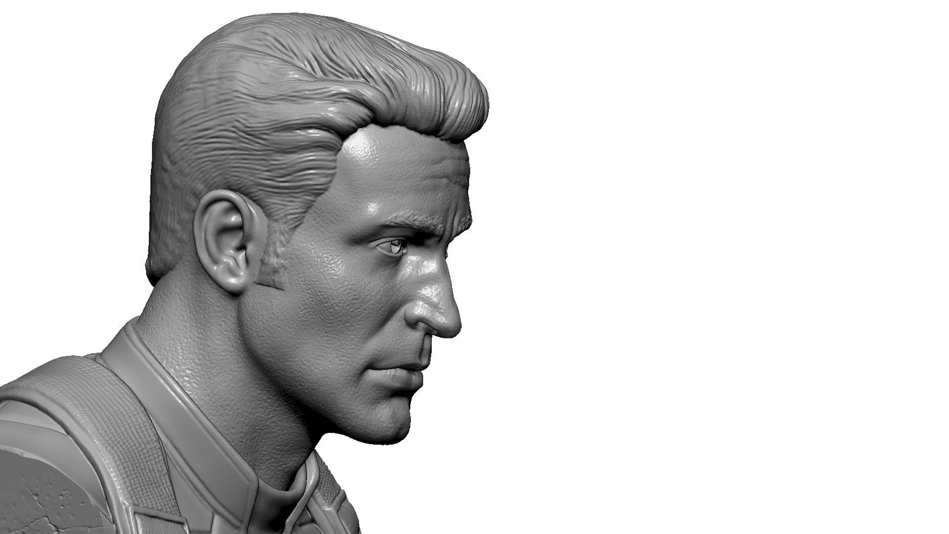 Captain America Steve Rogers STL for 3Dprint 3D print model_24