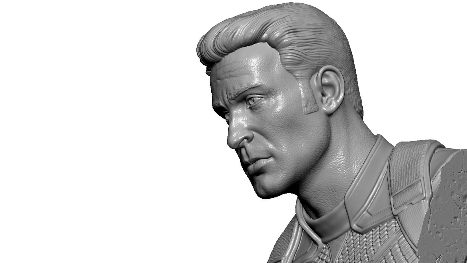 Captain America Steve Rogers STL for 3Dprint 3D print model_27