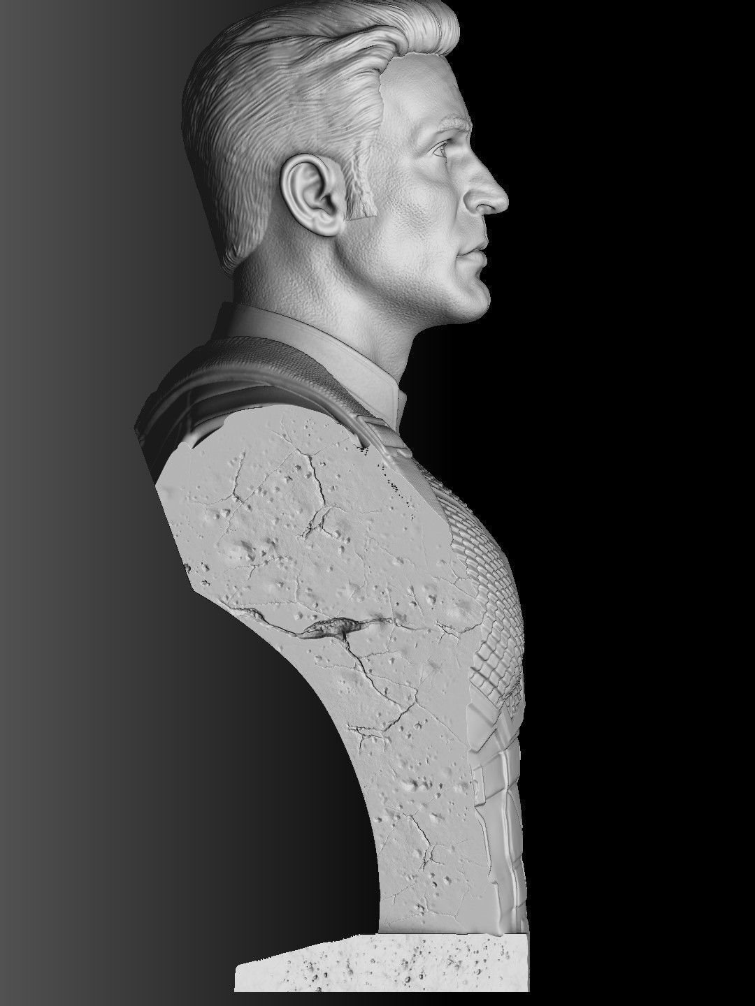 Captain America Steve Rogers STL for 3Dprint 3D print model_12