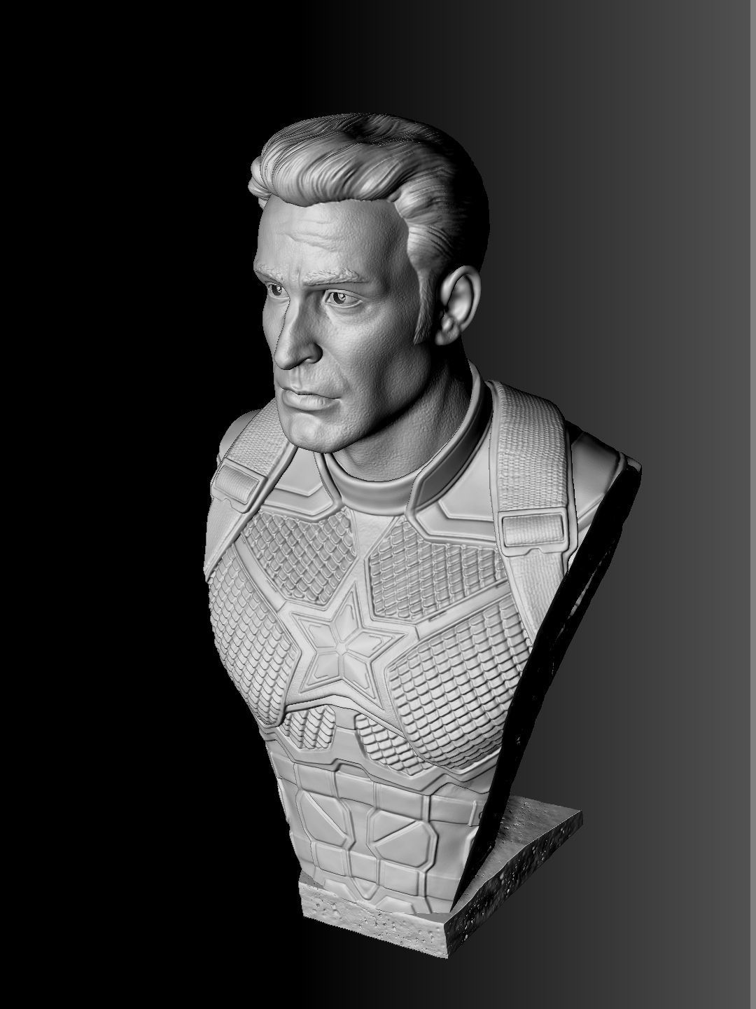 Captain America Steve Rogers STL for 3Dprint 3D print model_21