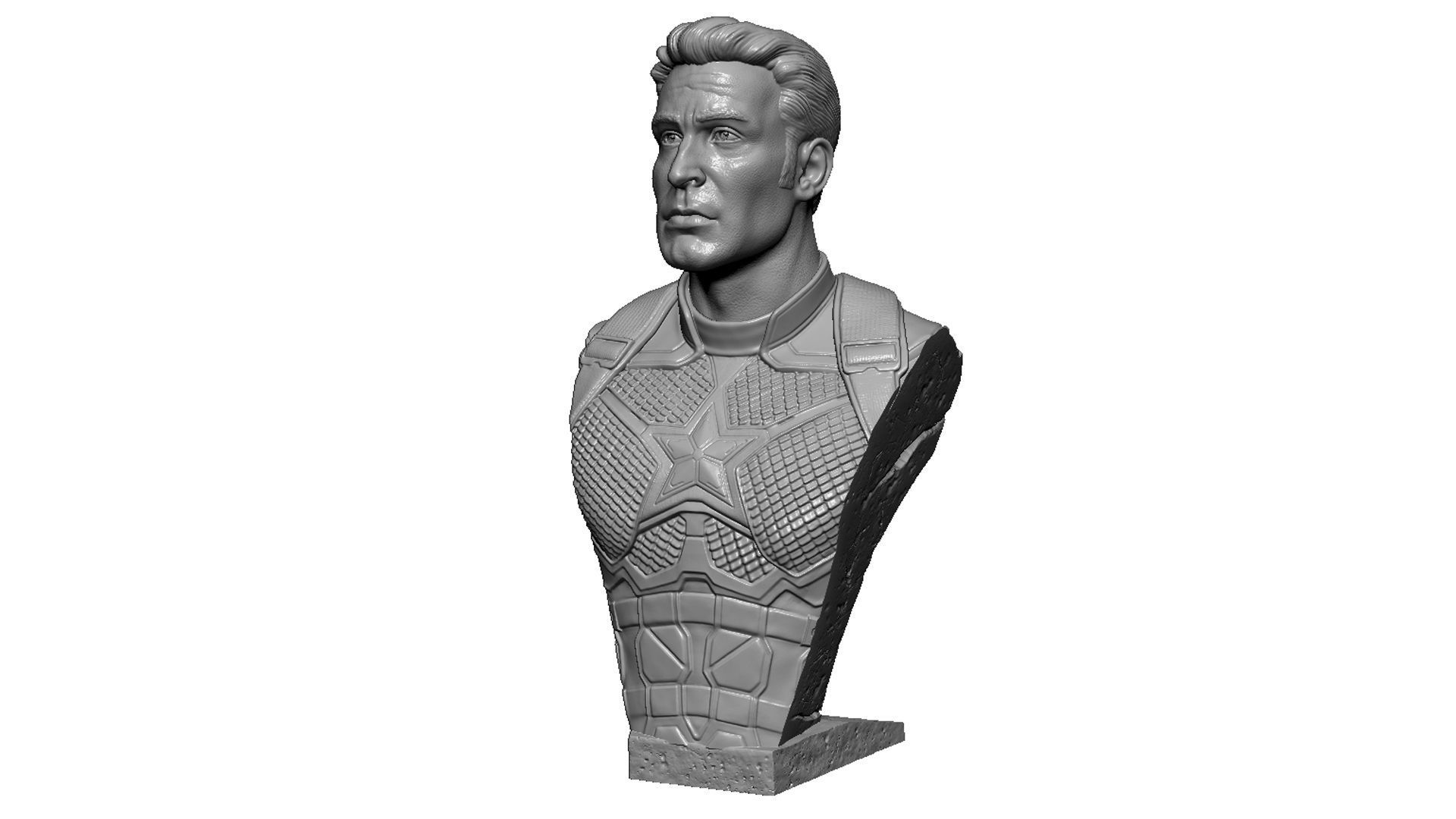 Captain America Steve Rogers STL for 3Dprint 3D print model_28