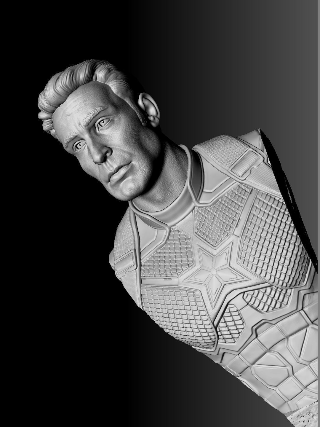 Captain America Steve Rogers STL for 3Dprint 3D print model_6