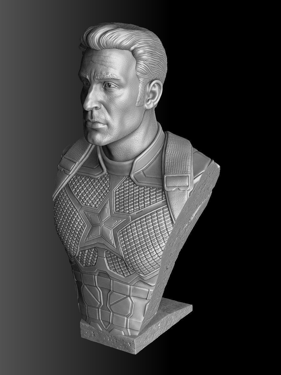 Captain America Steve Rogers STL for 3Dprint 3D print model_8