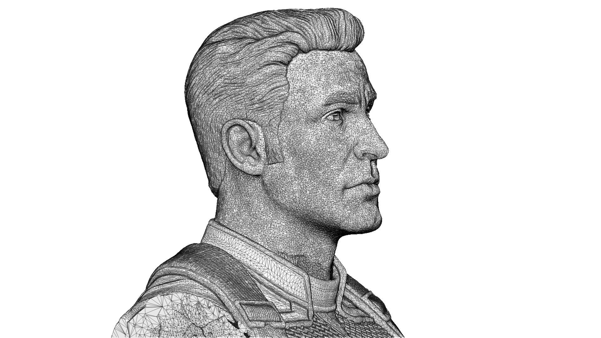 Captain America Steve Rogers STL for 3Dprint 3D print model_31