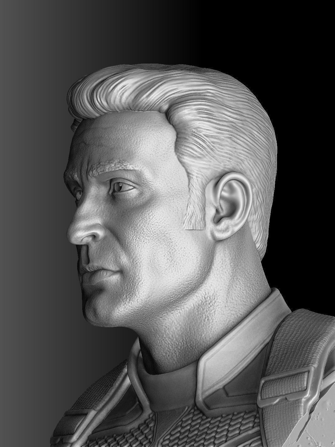 Captain America Steve Rogers STL for 3Dprint 3D print model_1