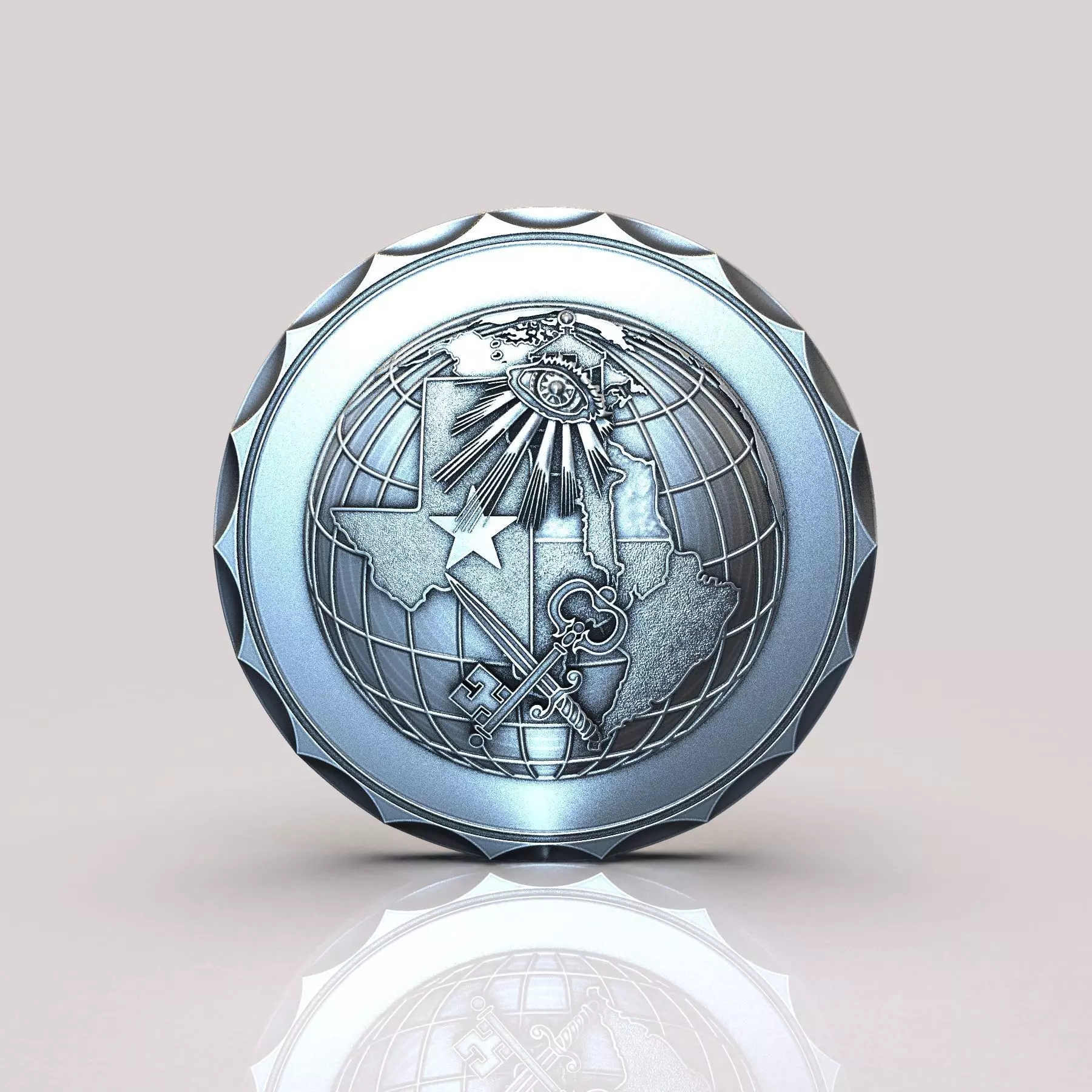 Office of Intelligence Seal 3D print model