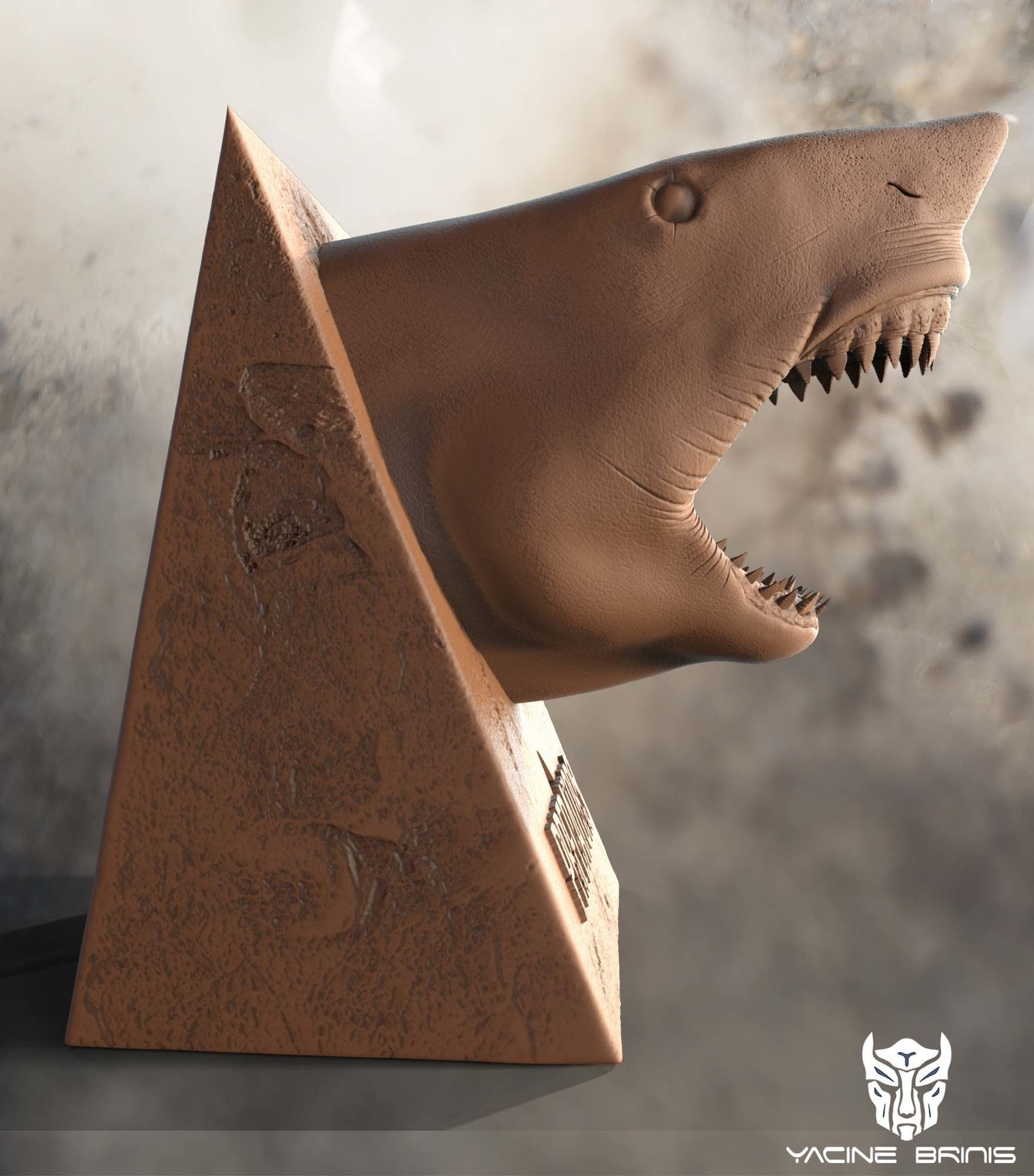 White Shark 3D Model 3D print model_10