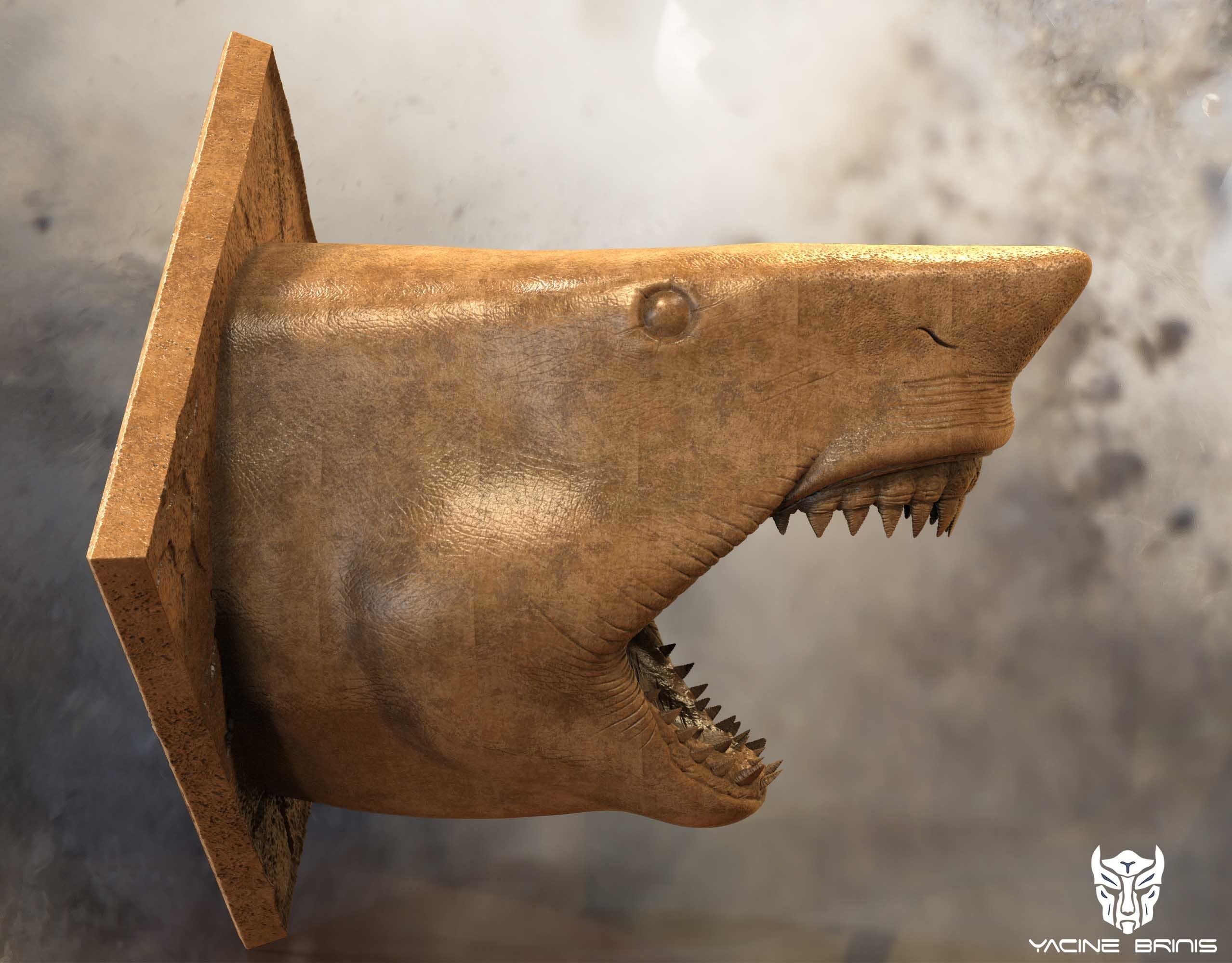 White Shark 3D Model 3D print model_4